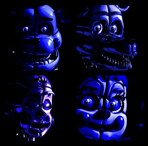 Baby, Funtime foxy and freddy, and Ballora! Ballora And Funtime Foxy, Fnaf Homescreen, Funtime Animatronics, Foxy Wallpaper, Ballora Fnaf, Funtime Freddy, Fnaf 5, Good Horror Games, Fnaf Baby