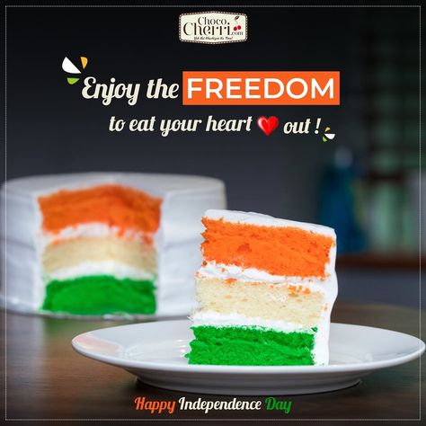 #HappyIndependenceDay Cake Creative Ads, Independence Day Cake, India Cakes, Independence Day Poster, Cake Branding, Food Post, Bakery Branding, Independance Day, Media Branding