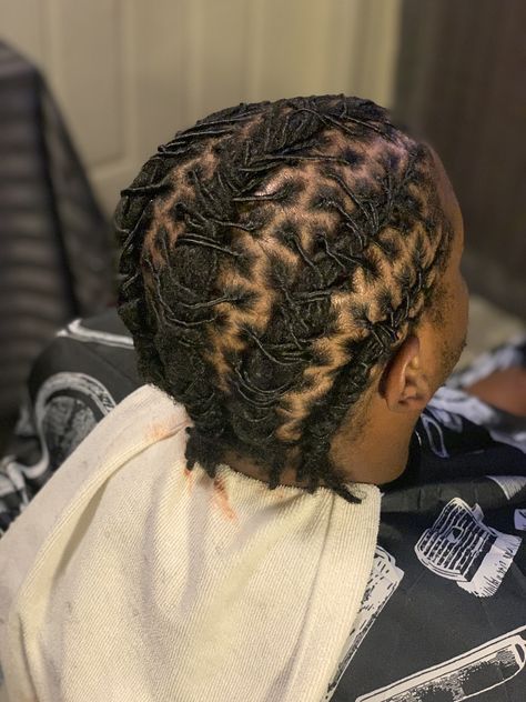 Barrel twist rolls Barrell Twist Men, Dreadlock Barrel Twist, Barrel Twist On Starter Locs, Barrow Twist Dreads, Micro Locs Men, Barrel Twist Dreads Men Short, Barrel Twists Men, Barrel Roll Locs Men, Barrel Roll Locs