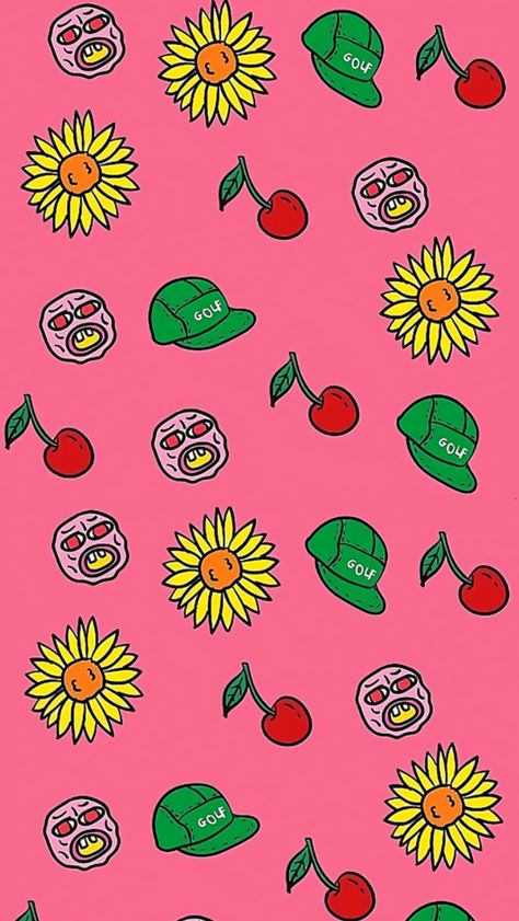 Tyler The Creator Wallpaper Cartoon, Wolf Gang Wallpaper, Golf Le Fleur Flower Pattern Wallpaper, Goblin Tyler The Creator Wallpaper, Igor Tyler The Creator Art, Cherry Bomb Tyler The Creator Nails, Tyler The Creator Cartoon Art, Golf Wang Wallpapers, Wolf Tyler The Creator Wallpaper