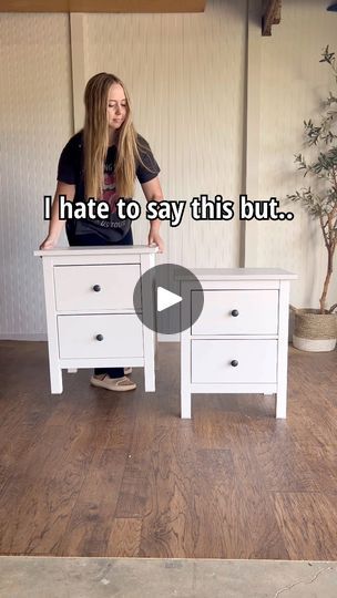 2.7M views · 11K reactions | I had no idea this set of IKEA nightstands would have such a big impact on my life! I posted this video in May 2023 and wasn’t super excited about it. I didn’t think this makeover was all that great and just expected the video to do average. Little did I know it was going to blow up my account and bring in over 60k followers and push several other of my videos to go viral too 😅  My encouragement to you is this: if  you are wanting to grow your account, keep posting! You never know what is going to go viral and change the course of your business 🤍 | Breeya Shade | Breeya Shade · Original audio Ikea Hacks Bedroom Storage, Ikea Nightstands, Ikea Upcycling, Ikea Nightstand Hack, Drawer Diy, Ikea Nightstand, Ikea Furniture Makeover, Painting Ikea Furniture, 60k Followers