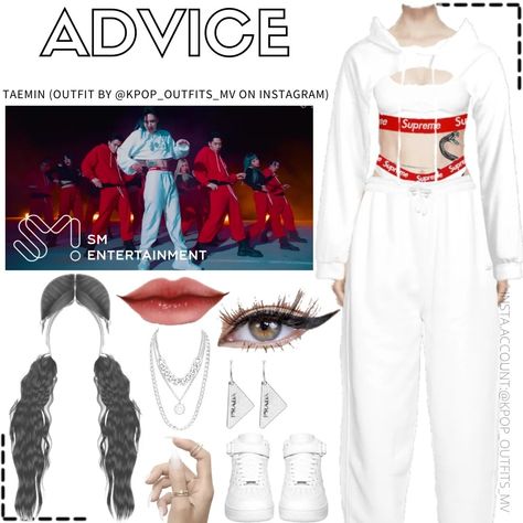 Taemin Outfit Inspired, Kpop Mv Outfits, Solo Outfits Kpop, Idol Inspired Outfits, Solo Kpop Outfits, Taemin Outfit, Kpop Outfits Inspiration Stage, Kpop Idol Outfits Inspired, Taemin Advice