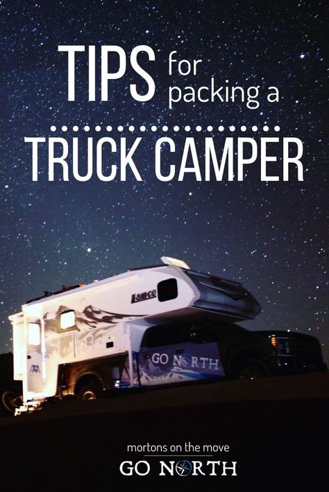 Truck Camper Aesthetic, Slide In Truck Camper Storage Ideas, Pickup Camper Ideas, Truck Camper Organization, Truck Camper Hacks, Truck Camper Storage Ideas, Truck Camper Interior, Truck Camper Remodel, Lance Truck Camper