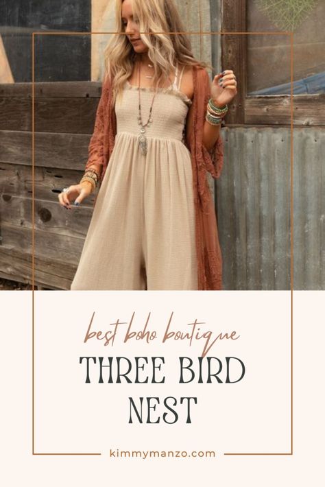 Best Boho Boutique: Three Bird Nest - Kimmy Manzo Boho Essentials, Three Bird Nest, Boho Boutique, Bohemian Look, Bird Nest, Hey Girl, Bohemian Clothes, Spending Money, Holiday Fashion