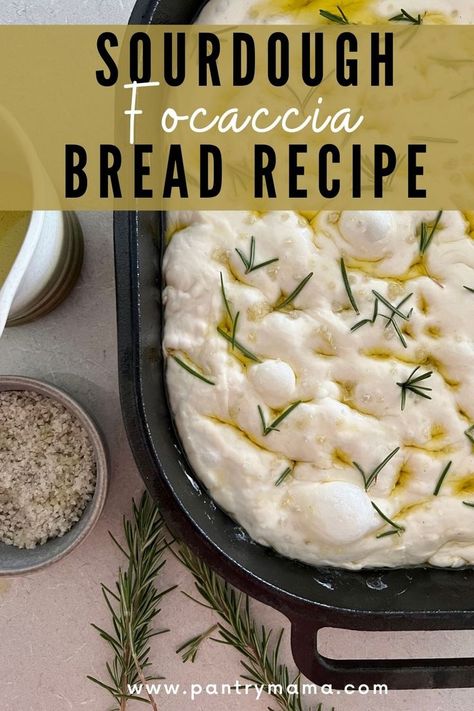 Sourdough Focaccia Bread Recipe, Use Sourdough Discard, Foccacia Recipe, Simple Sourdough, Sourdough Focaccia, Recipe Using Sourdough Starter, Foccacia Bread, Dough Starter, Focaccia Bread Recipe