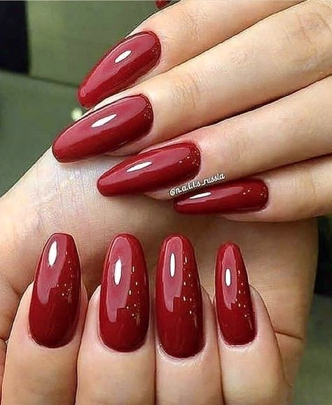 Long Red Nails, Maroon Nails, Ombre Nail Designs, Trendy Nail Art, Get Nails, Elegant Nails, Makati, Fancy Nails, Nail Polishes