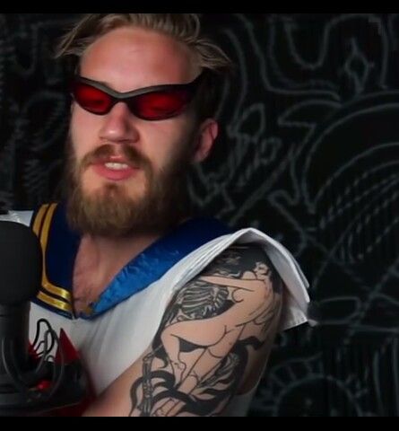 PewdiePie's Shoulder Tattoo #felix #kjellberg #tattoos #badass #arm #tattoo #poods #pewds #skeleton #woman #sailormoon #senpai… Pewdiepie Tattoo, Skeleton Woman, Marzia Bisognin, Felix Kjellberg, Yay Or Nay, Real Fashion, Shoulder Tattoos, Best Tattoo Ideas, Pew Pew