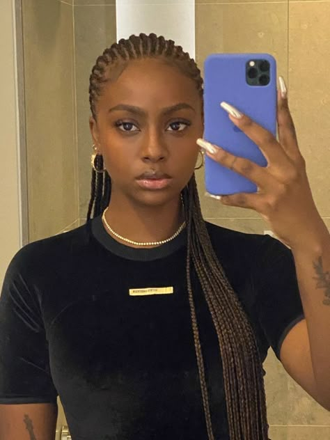 Cornrows Braids For Black Women, Justine Skye, Feed In Braids Hairstyles, African Hair Braiding Styles, Braided Cornrow Hairstyles, Box Braids Hairstyles For Black Women, Braids Hairstyles Pictures, Protective Hairstyles Braids, Cool Braid Hairstyles