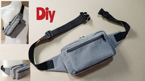 Belt Bag Diy Sewing Projects, Men Belt Bag, Free Cross Body Bag Pattern, Fanny Bag Pattern, Belt Bag Diy, Diy Belt Bag, Waist Bag Pattern, Market Tote Bag Pattern, Hip Bag Pattern