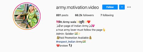 Jai Hind Jay Bharat - Top best Indian Army instagram bio ideas - (2021latest) army lover Army Lover, Bio For Instagram, Facebook Bio, Instagram Bio Ideas, Jai Hind, Bio Ideas, Indian Army, Download Cute Wallpapers, Instagram Bio