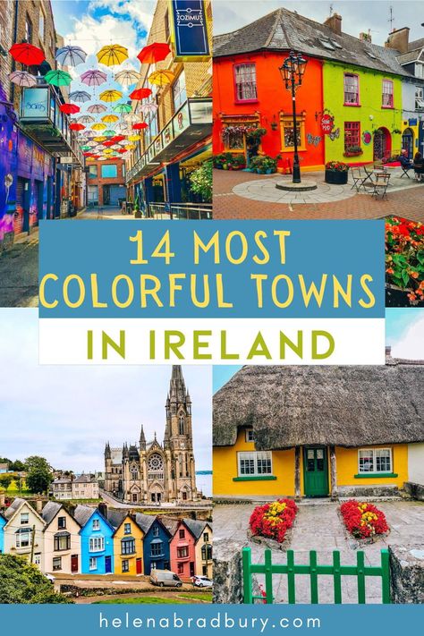 Best Small Towns In Ireland, Ireland Cork Aesthetic, House Colours External, Towns Aesthetic, Exterior House Colours, Dublin Ireland Aesthetic, Pictures Of Ireland, Aesthetic Ireland, Sabbatical Ideas