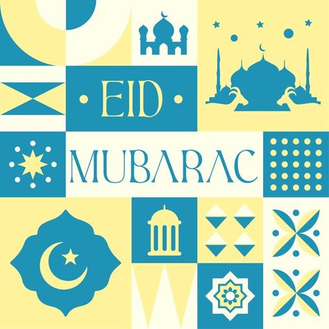 Eid mubarak seamless pattern in scandina... | Premium Vector #Freepik #vector Eid Adha, Company Profile, Eid Mubarak, Scandinavian Style, Wallpaper Iphone, Seamless Pattern, Premium Vector, Concept Design, Seamless Patterns