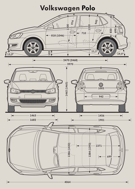 Download 2010 VW Polo car blueprint Polo Vw, Polo Gt, Car Dimensions, Car Blueprint, Polo Volkswagen, Vw Polo Gti, Polo Car, Auto Graphics, Vw Art