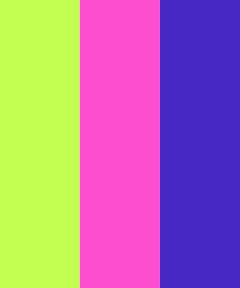 Neon Green, Pink and Purple Lime Green Palette Colour Schemes, Purple And Neon Green, Neon Color Palette, Lime Green Decor, Red Color Pallets, Neon Colour Palette, Pink Color Combination, Purple Color Schemes, Purple Color Palettes