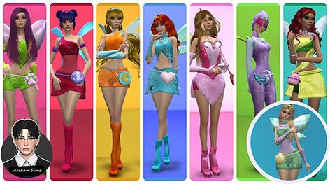 UPDATE MAGIC WINX (CHARMIX) | Blog Sims 4 Body Mods, Tumblr Sims 4, Sims Four, Sims 4 Mods Clothes, Body Mods, Sims 4 Mods, Sims 2, Winx Club, Sims Cc