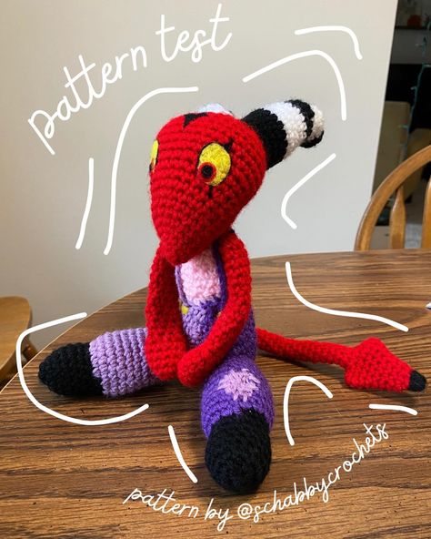 Happy pattern release to @schabbycrochets !! I had the honor of testing Baby Blitzø and he turned out ADORABLE! Ngl he also fits so well with my Worm Horse pattern!! ❤️💚 Pattern is out now, so go check it out at @schabbycrochets !! #crochetpatterntest #crochetinspiration #crochetaddict #helluvaboss #helluvabosscrochet #yarn #fiberarts #blitzo #wormhorse #blitzohelluvaboss #helluvabossfanart Crochet Helluva Boss, Helluva Boss Crochet, Horse Pattern, Crochet Stuff, Helluva Boss, Free Crochet Pattern, Free Crochet, Check It Out, Crochet Pattern