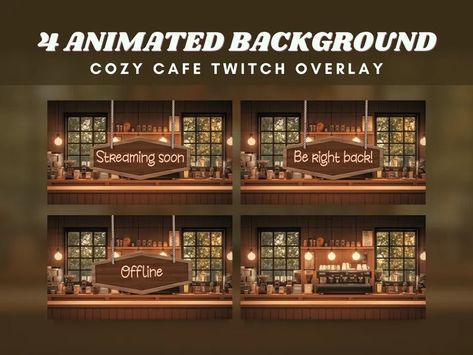 Cozy Animated Vtuber Be Right Back Overlay Screen Lofi Cafe Animated Streaming Soon Screen Twitch Pack Cozy Animated Background Screen - Etsy Philippines Pixel Art Website, Rain Background, Vtuber Background, Background Screen, Streaming Setup, Animated Background, Twitch Overlay, Twitch Channel, Cozy Cafe