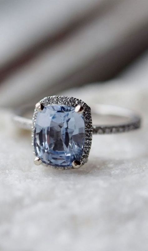 Engagement Rings Hexagon, Grey Sapphire Engagement Ring, Gorgeous Engagement Rings, Wedding Color Schemes Blue, Classy Engagement Ring, Most Beautiful Engagement Rings, Hexagon Engagement Ring, Grey Sapphire, Hexagonal Ring