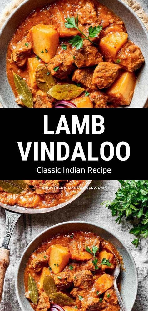 This lamb vindaloo is a flavorful and hearty curry that comes together in no time! It’s bright and fiery, with the perfect kick of vinegary flavor and tanginess. Lamb Vindaloo Recipe Slow Cooker, Lamb Vindaloo Recipe Indian, Lamb Curry Recipes Easy, Curry Lamb Recipes, Lamb Recipes Indian, Lamb Vindaloo Recipe, African Curry, Crockpot Lamb, Lamb Vindaloo