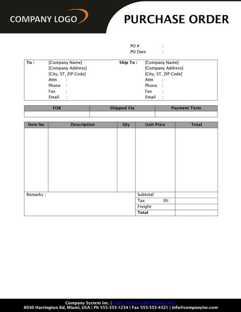 The Excel Purchase Order Template With Database theme is a very useful tool. In spreadsheets, you are able to manage data and do calculations in an exceedingly powerful and simple way. The next test spreadsheet can help you with many different purposes in creating your own Excel Purchase Order Template With Database. Purchase Order Template Design, Purchase Order Form, Purchase Order Template, Order Template, Invoice Format, Order Form Template Free, Biodata Format, Purchase Invoice, Invoice Template Word