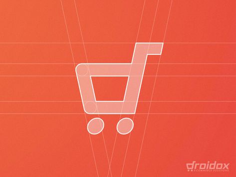 Shopping Cart Logo, Supermarket Logo, Logo Grid, Cart Logo, Colorful Logo Design, Supermarket Design, Retail Logo, Grid Design, Store Signs