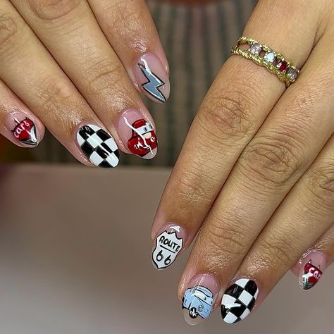 Omg 🥹🥹 Cars is definitely top 5 fav disney movies Builder Mani freestyle fill bundle : $75 Total : $75 Lightning Mcqueen Nails, Cars Nails, Car Nails, Cars Movie, Lightning Mcqueen, Disney Cars, Nails Ideas, Rye, Disney Movies