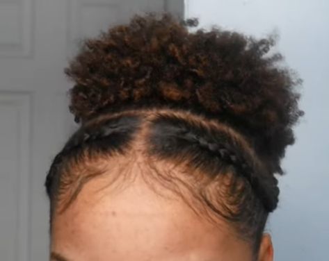 Cornrow And Puff Hairstyles, Cornrows With Puff, Puff With Braids, Cute Short Natural Hairstyles 4c For School, Cute 4c Hairstyles Short Hair For School, 4c Natural Hairstyles Short Easy For School, Kids 4c Hairstyles, 4c Hairstyles Short Hair, Short 4c Hairstyles Natural Hair