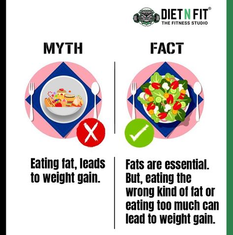 🥗 Myth and Facts about Fat Diet! . ✅ Follow: @dietn_fit 📌 Save the post for later. 💡 Share it with your friends. . 💬 #dietnfit #fat #fatloss #fattofit #fatlosstips #fatdiet #myth #mythology #myths #fact #facts #factsdaily #factsofdiet #factoftheday #dietfact #dietfacts #fatfact #mythandfact #mythandfacts Myth And Fact, Lower Back Pain Exercises, Fact Of The Day, Women's Fitness Motivation, Ate Too Much, Back Pain Exercises, Fat To Fit, Fitness Studio, Women's Fitness