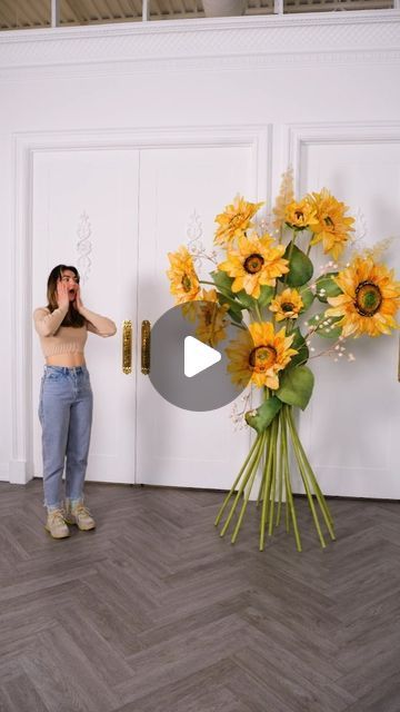 Giant Bouquet, Giant Sunflower, Sunflower Bouquet, Giant Flowers, April 12, Event Decor, Sunflower, Flowers, Floral