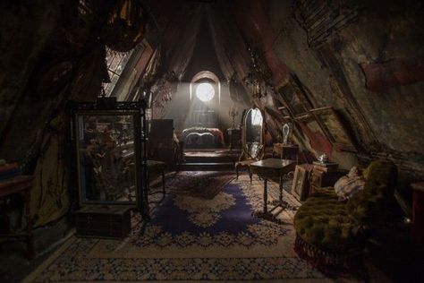 Crimson Peak, Attic Bathroom, Grand Hall, Thomas Sanders, Attic Rooms, Production Design, Witch House, The Attic, Bathroom Toilet