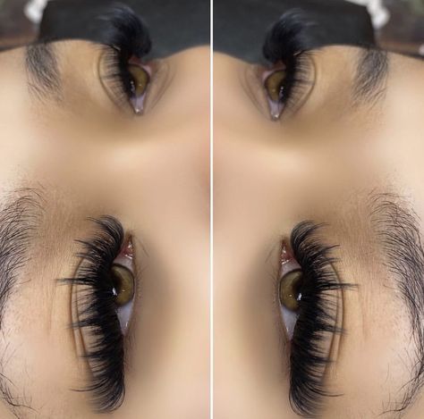 Fluffy Lash Extensions Styles, Lash Inspiration Eyelash Extensions, Chunky Lash Extensions, Whispy Lashes Extensions Full, Choppy Eyelash Extensions, Mega Volume Whispy Lashes, Choppy Lash Extensions, Thick Cat Eye Lash Extensions, Spikey Lash Extentions