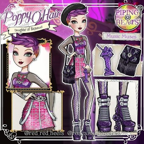 Melody Piper, Everafter High, Ever After High Rebels, Doll Customs, Ever After Dolls, Monster High Art, Magical Art, Ever After High, High Art