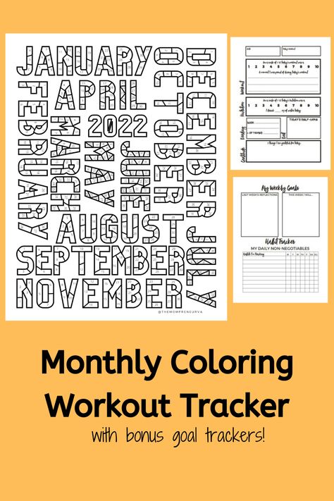 Workout Tracker Printable Workout Calendar Printable Coloring, 2024 Workout Tracker Free, Workout Tracker Coloring Page, Year Workout Tracker, 2024 Fitness Tracker, 2024 Workout Tracker, Workout Coloring Calendar, Workout Calendar Printable Free, Yearly Workout Tracker