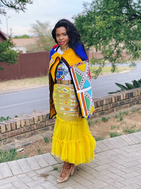 Ndebele attire for women by Cat_so _roots Modern Ndebele Traditional Attire, Ndebele Outfits, Ndebele Wedding Dress, Ndebele Attire, Ndebele Traditional Attire, African Traditional Wedding Dress, Traditional Wedding Attire, African Traditional Wedding, Outfits Woman