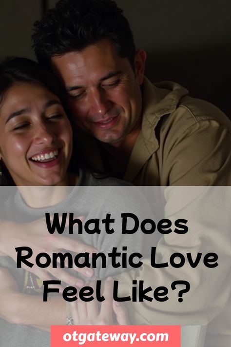 A smiling couple embraces, with text reading "What Does Romantic Love Feel Like?" Rollercoaster Of Emotions, Beautiful Chaos, Christian Dating, Romantic Love, Roller Coaster, Feel Like, Let It Be, Feelings