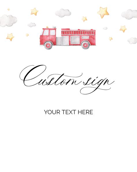 EDITABLE Firetruck Custom Text Sign, Firefighter Baby Shower, Fireman Baby Shower Custom Sign, Firefighter Custom Sign, Firetruck Decoration Fireman Baby Showers, Firefighter Baby Showers, Firefighter Custom, Red Baby Shower, Firefighter Baby, Baby Shower Candy Bar, Candy Bar Wrappers, Red Baby, Shower Decor