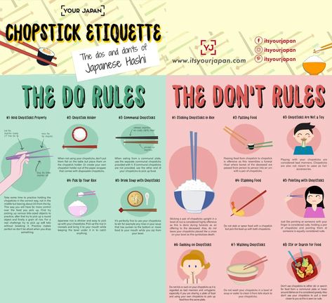 (1) Chopstick etiquette - I never realized how many things are taboo! : coolguides Chopsticks Etiquette, Chopstick Etiquette, Eating Etiquette, Japanese Etiquette, Japan Tips, Chopstick Holders, Tea Etiquette, Using Chopsticks, Table Etiquette