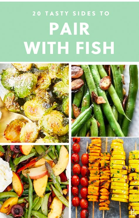 20 Side Dishes That Pair Perfectly with Fish #purewow #fish #reasyecipes #sidedishes #easydinners #easysides #recipes #recipeideas #FishRecipes Side For Fish Dinner, Sides That Go With Fish, Fish Side Dishes, Fish Lunch, Fish Sides, Side Dishes For Fish, Dinner Fish, Side Dishes For Salmon, Best Fish Recipes