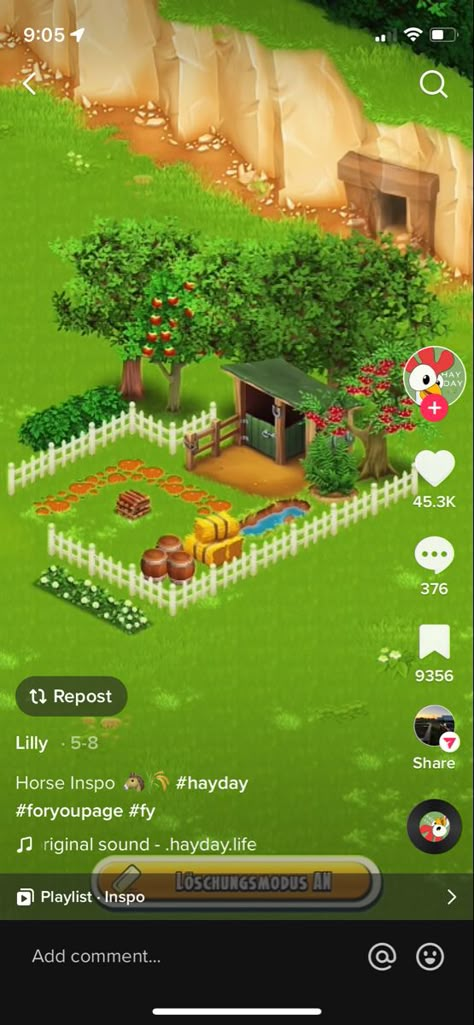 Best Hay Day Layout, Fattoria Hay Day, Hay Day Farm Name Ideas, Hayday Farm Design Cute Simple, Hay Day Farms Designs, Hayday Cute Farm, Hay Day Farm Design Beginner, Hay Day Farm Animal Design, Hayday Pet House Design