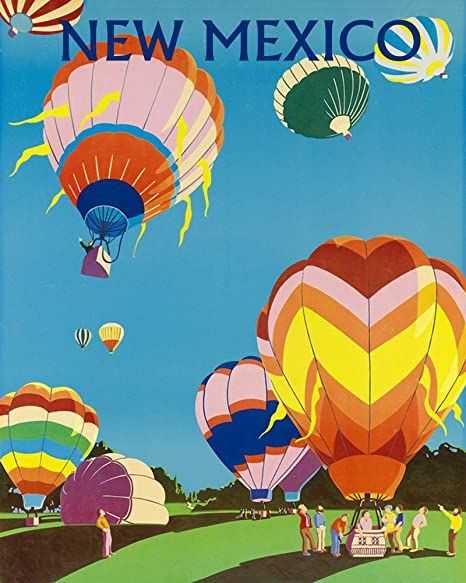 Amazon.com: New Mexico Albuquerque International Balloon Festival Travel Tourism Vintage Poster Repro 16" X 20" Image Size SHIPPED ROLLED We have other: Posters & Prints Hot Air Balloon Poster, Hot Air Balloon Illustration, New Mexico Albuquerque, Festive Poster, Balloon Illustration, Hot Air Balloon Festival, Frog Illustration, Balloon Festival, Travel Vintage