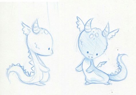 Bébé dragon Baby Dragons Drawing, Dragon Sketches, Easy Animal Drawings, Dragon Sketch, Dragon Illustration, Cute Dragons, Dragon Drawing, Baby Dragon, A Dragon