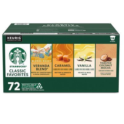 K Cup Flavors, Starbucks Mocha, Starbucks Vanilla, Starbucks Caramel, Cinnamon Dolce, Arabica Coffee Beans, Dark Roast Coffee, Single Serve Coffee, Vanilla Coconut