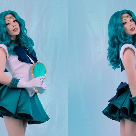 Sailor Neptune Makeup, Neptune Makeup, Neptune Costume, Sailor Neptune Cosplay, Out Of Order, Sailor Neptune, About Myself, Pull Off, Made By Me