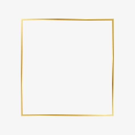 Golden Line Png, Golden Frame Design, Golden Frame Png, Gold And White Design, Golden Line, Easy Frame, Gold Frames, Golden Frame, Frame Png