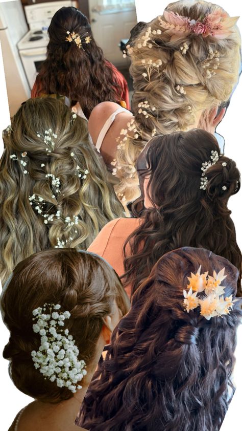 Beautiful hair styles Floral Updo Hairstyles, Floral Updo, Half Up Half Down Wedding Hair, Half Up Half Down Wedding, Wedding Hairstyles Half Up Half Down, Wedding Hair Inspiration, Updo Hairstyles, Half Up Half Down, Half Up