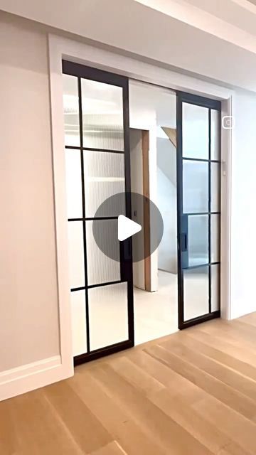 Cavity Sliders USA on Instagram: "Addicted to double doors and just can’t get enough? These glass and steel bi-parting pocket doors installed by @irondoors have that WOW factor! CS Cavity Sliders paired with our CS SofStop ensure these beautiful doors close elegantly and smoothly time and time again. Learn more at our link in bio. #doubledoors #pocketdoors #doublepocketdoors #cavitysliders #constructionlife" Cascading Sliding Doors, Double Sliding Pocket Doors, Interior Cavity Sliders, Cavity Slider Doors, Double Cavity Sliding Doors, Cavity Sliders, Slider Doors, Glass Pocket Door, Double Pocket Door