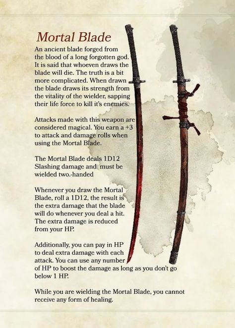 Dnd 5e Swords, Dnd 5e Homebrew Swords, Homebrew Swords 5e, Dungeons And Dragons Homebrew Items, Dnd 5e Homebrew Items, Dnd Magic Items Homebrew, Dnd Magic Items, Dungeon Rpg, 5e Items