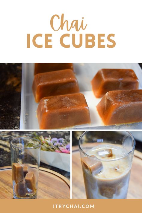 Flavoured Ice Cubes, Fun Ice Cubes, Coffee Ice Cubes Recipe, Tea Cubes, Ice Cubes Recipe, Tea Ice Cubes, Ice Cube Tray Hacks, Ice Ideas, Ice Cube Recipe