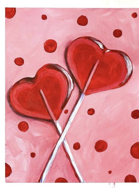 Sip And Paint Valentines Ideas, Valentine Paint And Sip, Valentine’s Day Sip And Paint, Galentines Paint Ideas, Easy Valentines Canvas Painting, Valentine’s Day Acrylic Painting, Acrylic Valentine Paintings, Valentines Paint And Sip Ideas, Valentines Paint Night Ideas