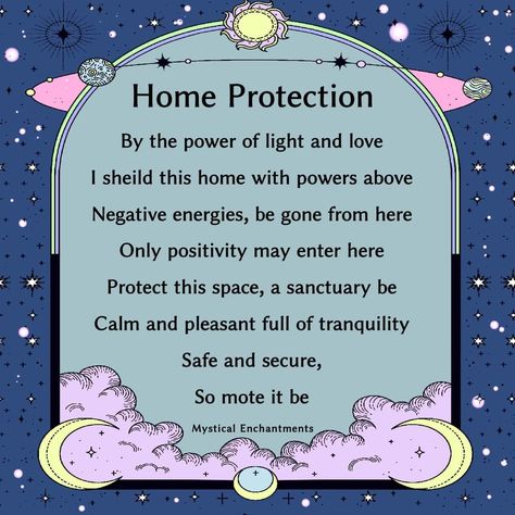 Protection Chants Witchcraft, Incantations For Protection, Everyday Spells, Protection Magic Witchcraft, Protection Chant, Beginner Protection Spell, Incantation For Protection, Home Protection Sigil, Protection Spell